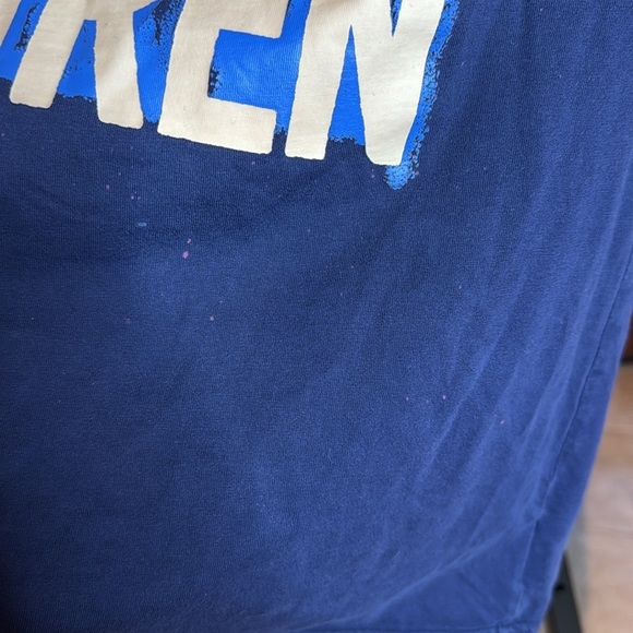 Polo Ralph Lauren Colour-Changing 100% Cotton Navy Blue Tee Size Large - Picture 7 of 8